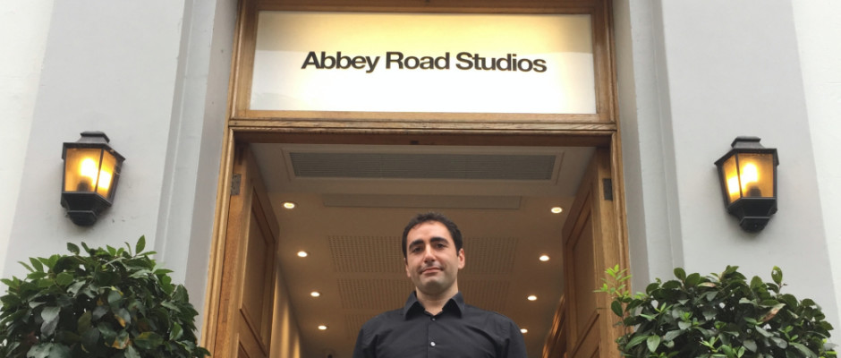 Luca Barassi in front of Abbey Road Studio